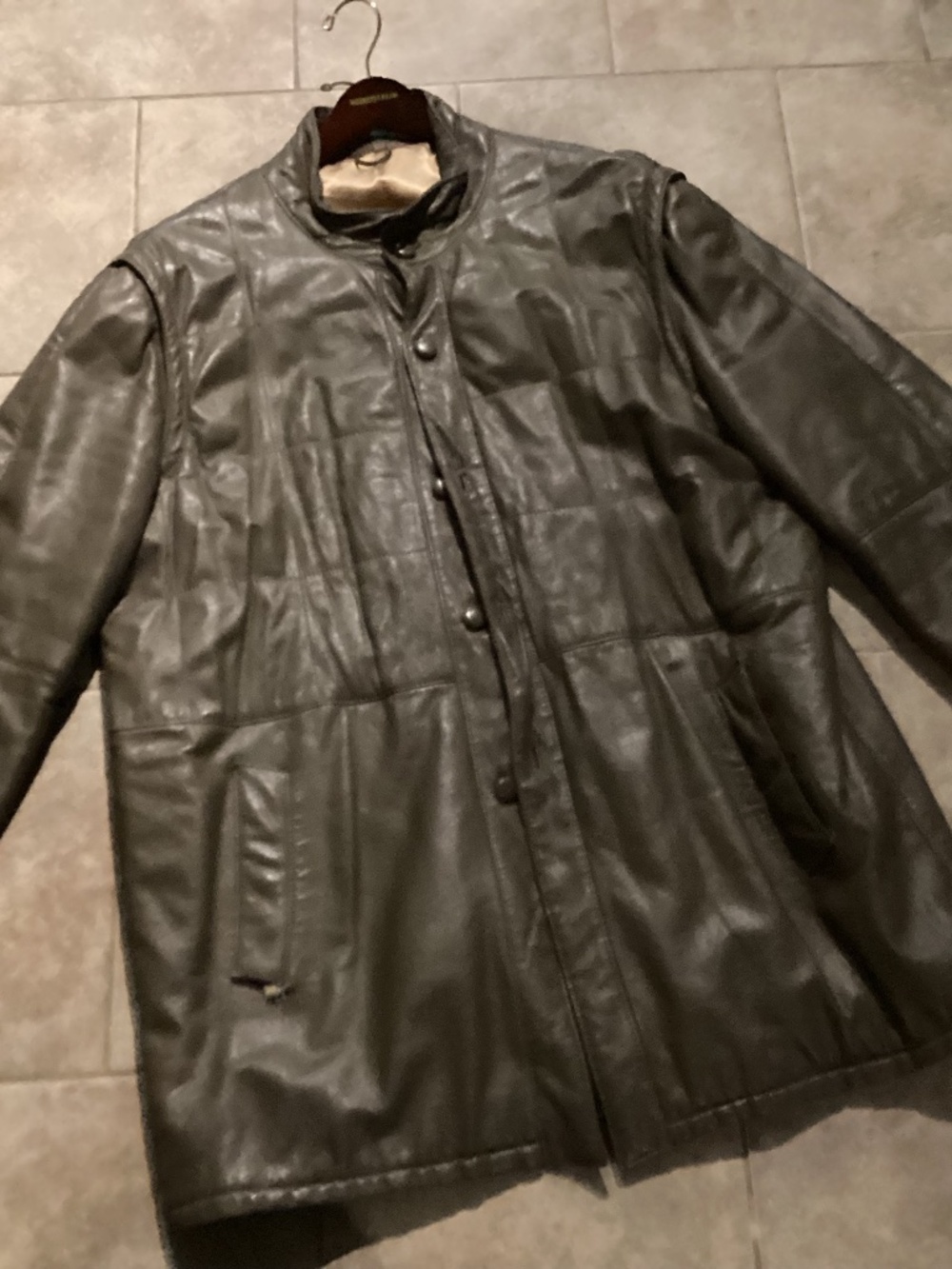 vintage australian leather Janke - Janker coat